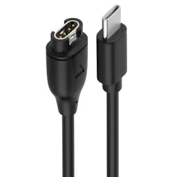USB-C-älykellon latauskaapeli Musta
