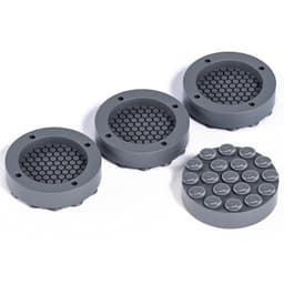 Anti-vibrations vaskemaskine fødder puder - skridsikker & stødabsorberende (4-pak) Grå