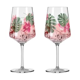 Sommersonett Vinglas 2-p Monstera