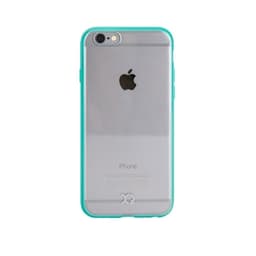 Xqisit iPlate Odet Skal till iPhone 6 / 6S  - Cyan/Transparent