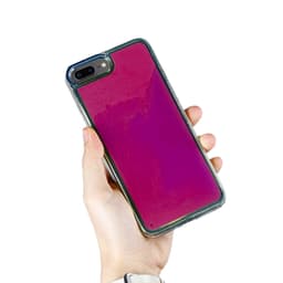 Flydende Neon Sand Taske til iPhone 7 Plus & iPhone 8 Plus - Violet