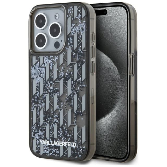 Karl Lagerfeld Mobilskal till iPhone 15 Pro Max MagSafe Liquide Glitter