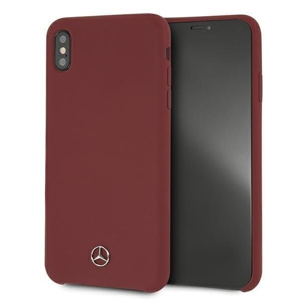 Mercedes Silicone Line Taske til iPhone Xs Max - Rød