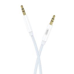 XO ljudkabel NB-R211C jack 3,5mm - jack 3,5mm 1,0 m vit-blå