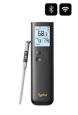Typhur Sync Gold Lite ruokalämpömittari WT10 (musta/kulta)