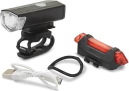 Cykelstålkastarset Super 300 USB fram och bak