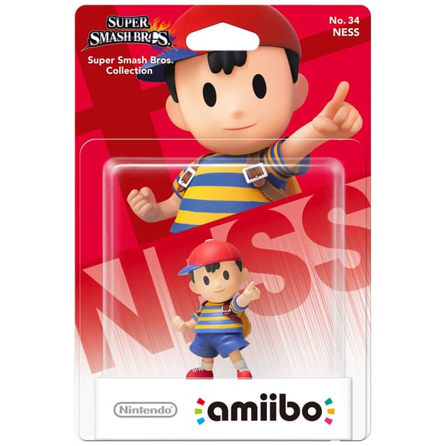 Amiibo Super Smash Bros. actionfigur (Ness Nr.34)