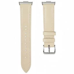 Lær klokkereim til Huawei Watch Fit 5 - Starlight beige