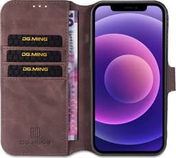 DG-Ming Wallet cover 3-kort til iPhone 13 - Coffe