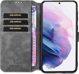 DG-Ming Wallet cover 3-kort til Samsung Galaxy S21 Plus - Grey