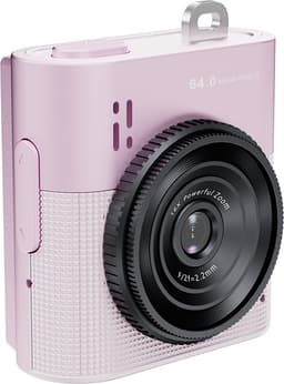 Kamera Digitalkamera 64MP 16x Digital Zoom 1.4"" IPS Skærm Foto Video - Lyserød