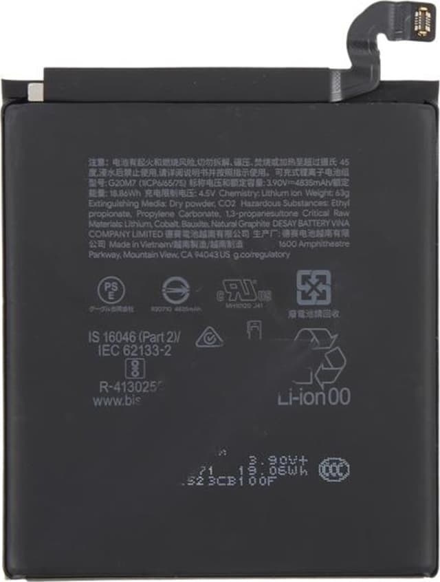 Batteri til Google Pixel 10 3.90V 4835mAh Li-Polymer G20M7