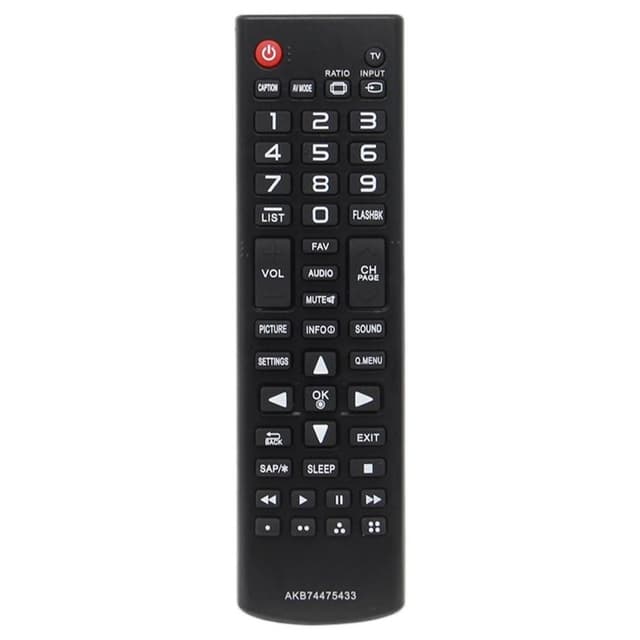 TV fjärrkontroll Ersättning för AKB74475433 För LG TV