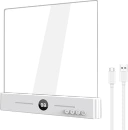 Lampa Läslampa Steglös dimning Transparent akrylpanel 3 färgtemperaturer timer