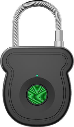 F335 Hänglås Smart Fingeravtryck Skåp Fingeravtryckslås Lås Uppladdningsbart