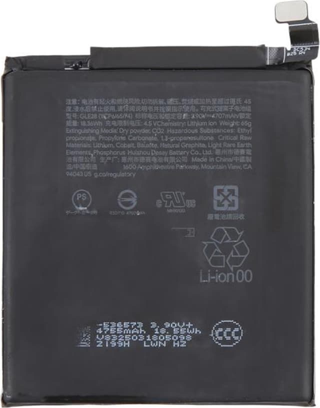 Batteri til Google Pixel 10 Pro 3.90V 4707mAh Li-Polymer GLE28