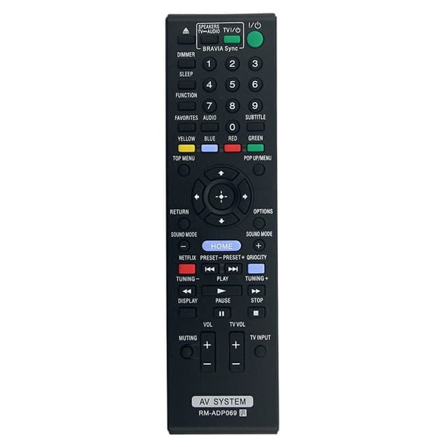 Fjärrkontroll Ersättning för RM-ADP069 För Sony DVD Förstärkare