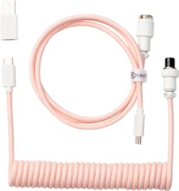 Keychron Custom Coiled Aviator 8K USB kabel (lyserød)