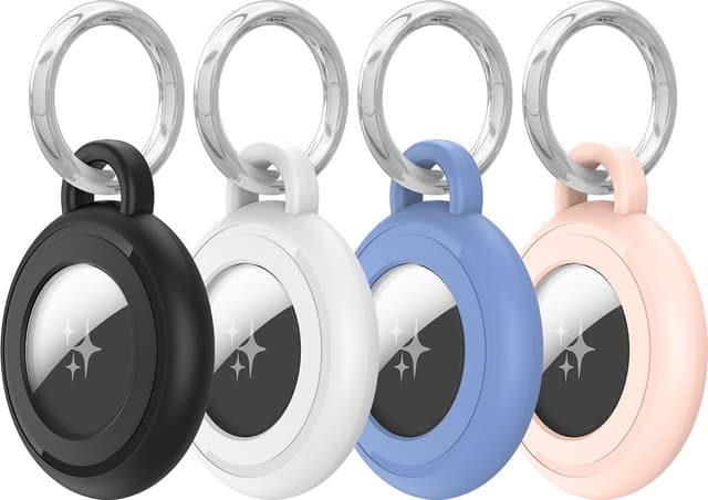 DUX DUCIS 4-PAK Nøgleringe med holder til AirTag - MultiColor 1