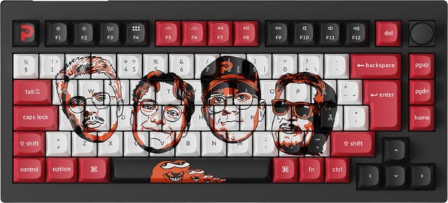 Keychron V1 MAX Spillere Ltd Ed K POM Red trådløst tastatur