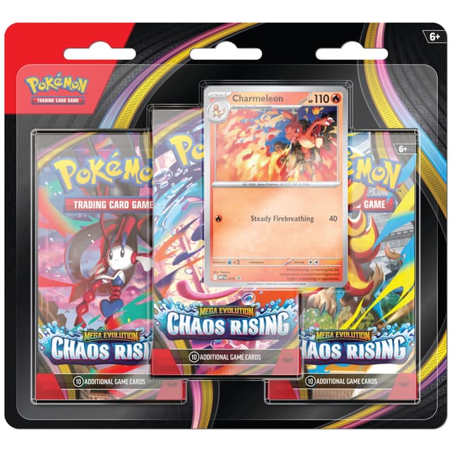 Pokemon TCG Mega Evolution Chaos Rising Blister 3-Pack