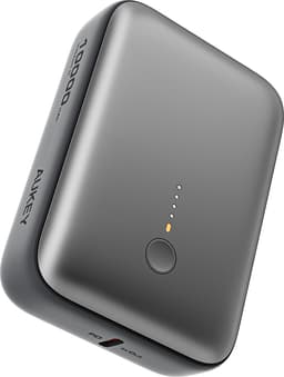 AUKEY PB-Y55 10000mAh 22,5W Powerbank 1A1C med 30cm A-C Kabel Stormgrå