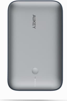 AUKEY PB-Y57 20000mAh 22,5W Powerbank 1A1C med 30cm USB-C Kabel Stormgrå