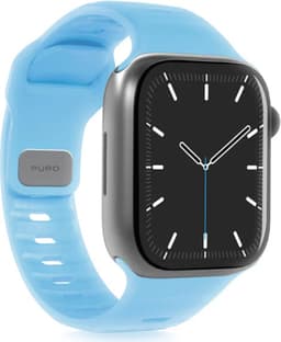 Puro Glow klokkereim til Apple Watch Series 11/10 (lyseblå)
