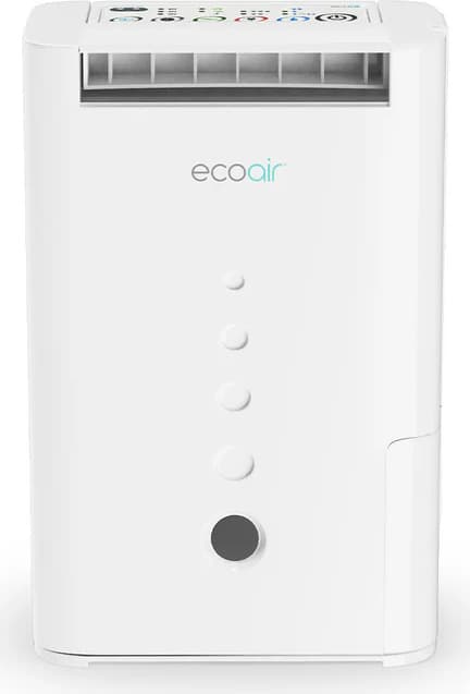 EcoAir DD128 Desiccant Luftavfugter med tørrotor, ionisering og E7‑teknologi.