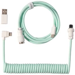 Keychron spiralsnoet aviator-vinklet 8K USB-kabel (mint)