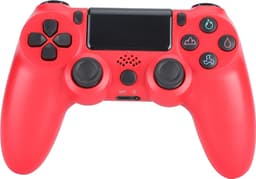 Trådlös spelkontroll för Sony PS4 Bluetooth Gamepad med Vibration - Röd