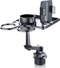 Multifunksjonell monteringsbrakett for mobiltelefonholder Matbrett Dobbel koppholder