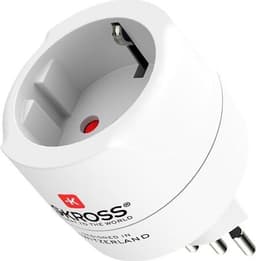 Skross Rejseadapter EU til Schweiz, Italien og Brasilien