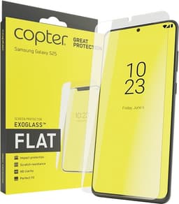 Copter Exoglass Herdet Glass til Samsung Galaxy S25 FE / A57 - Flat Edition