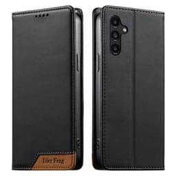 DIERFENG Til Samsung Galaxy A37 Lommebokdeksel RFID Beskyttelse Stativ - Svart