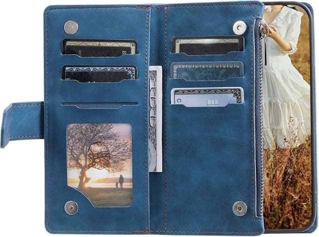 Til Samsung Galaxy S26 Ultra 5G Zipper Wallet Case Rhombus Telefoncover