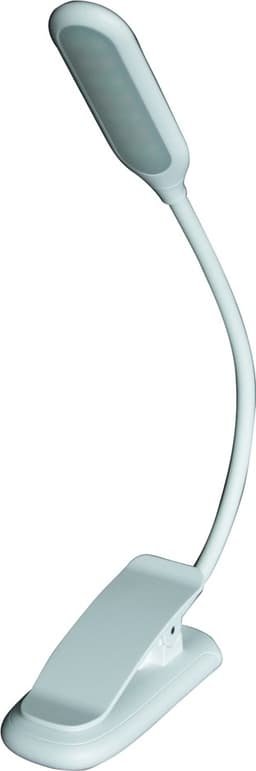 Læselampe Genopladelig LED-klemme med 3 farvetemperaturer - Hvid