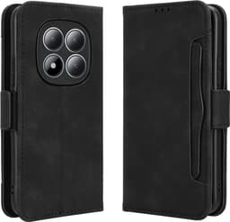 Til Xiaomi Redmi Note 15 Pro 5G Case Pung Etui Shell Telefon Case Ekstra kort - Sort