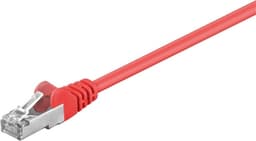 Goobay Kretskabel CAT 5e, SF/UTP, rød, 1 m kobberbelagt aluminiumtråd (CCA)