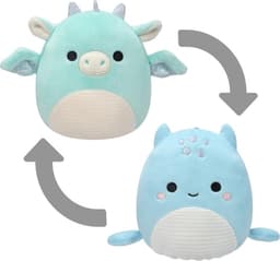 Squishmallows 13 cm P18-kosedyr – Flip A Mallows – Miles og Lune