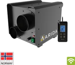 Arida Pro S25 WiFi luftavfukter med HEPA-filter og Mold Mode™