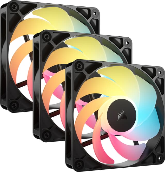 CORSAIR RS120-R ARGB blæser 120mm (3-pak, sort)