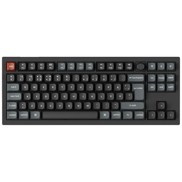 Keychron V3 Ultra gaming tastatur (sort, brune switches)