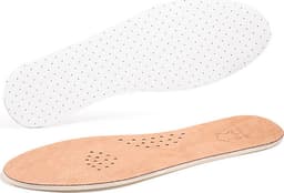 Bekväma bruna läder- och latexinnersulor - 2 par 43-44 E