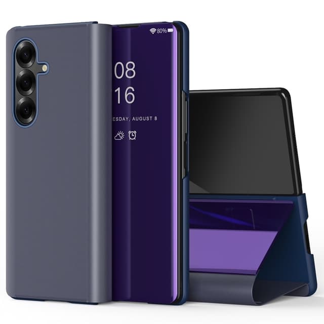 SKALO Samsung Z Fold7 Clear View Plånboksfodral - Lila