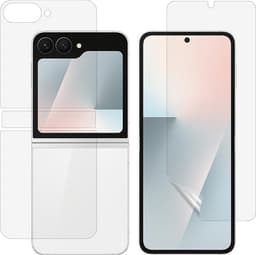 SKALO Samsung Z Flip7 FE Heltäckande Fram+Bak Skärmskydd - Transparent