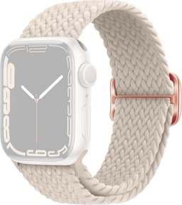 SKALO Punottu -ranneke Apple Watch Series 1-3 38mm - Valkoinen