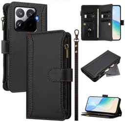 SKALO Xiaomi 15T Pro Stor Tegnebog 11-RUM Flip Cover - Sort