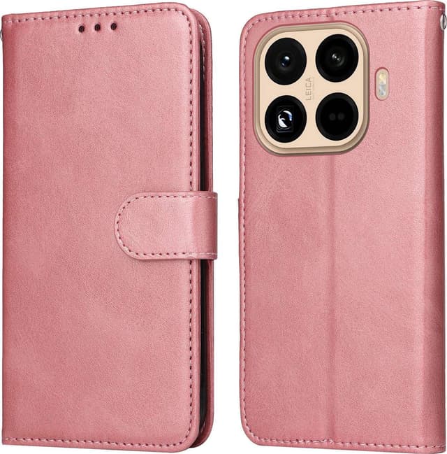 SKALO Xiaomi 15T Pro PU-læder Flip Cover - Pink