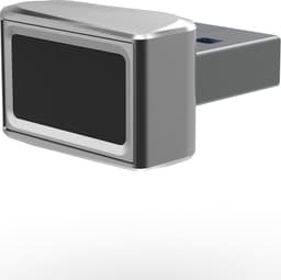 NÖRDIC USB Windows Hello Fingeraftrykslæser til Windows 11/10, Sikkerhedsenhed til login på computere, Sikkerhedslås